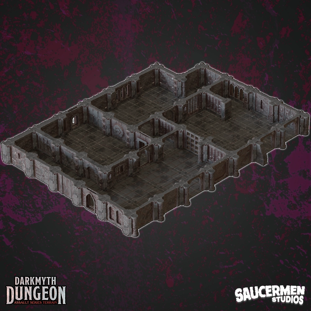 DarkMyth Dungeon - Core Set STL 166 DarkMyth Dungeon Core Set example build 01