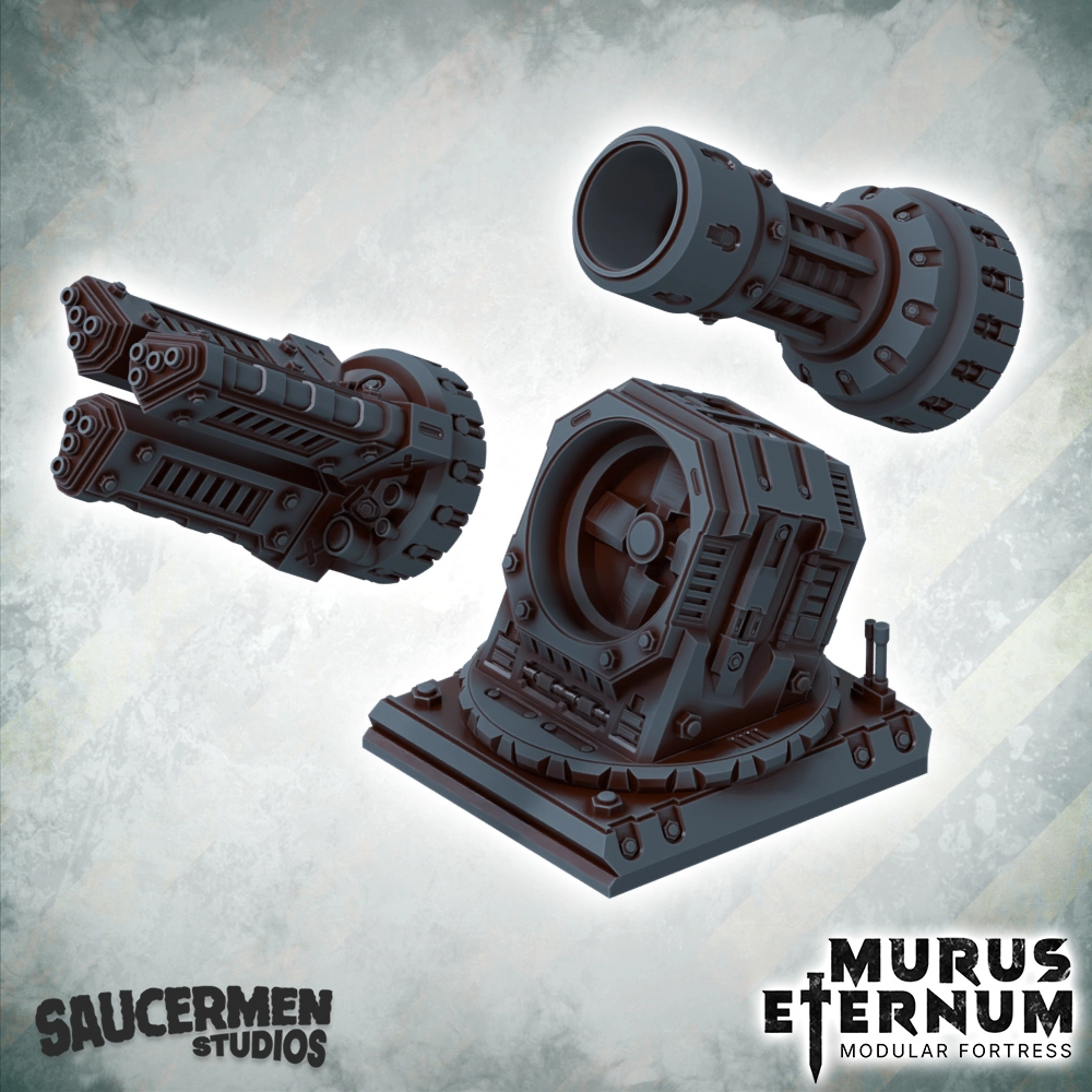 Murus Eternum Modular Fortress - Cannons STL 34 Cannons