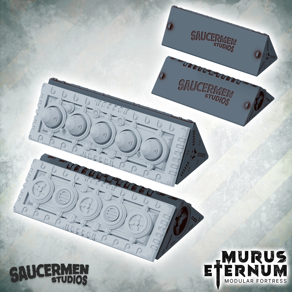 Murus Eternum Modular Fortress - Topper Frames STL 44 Freestanding Topper Frames