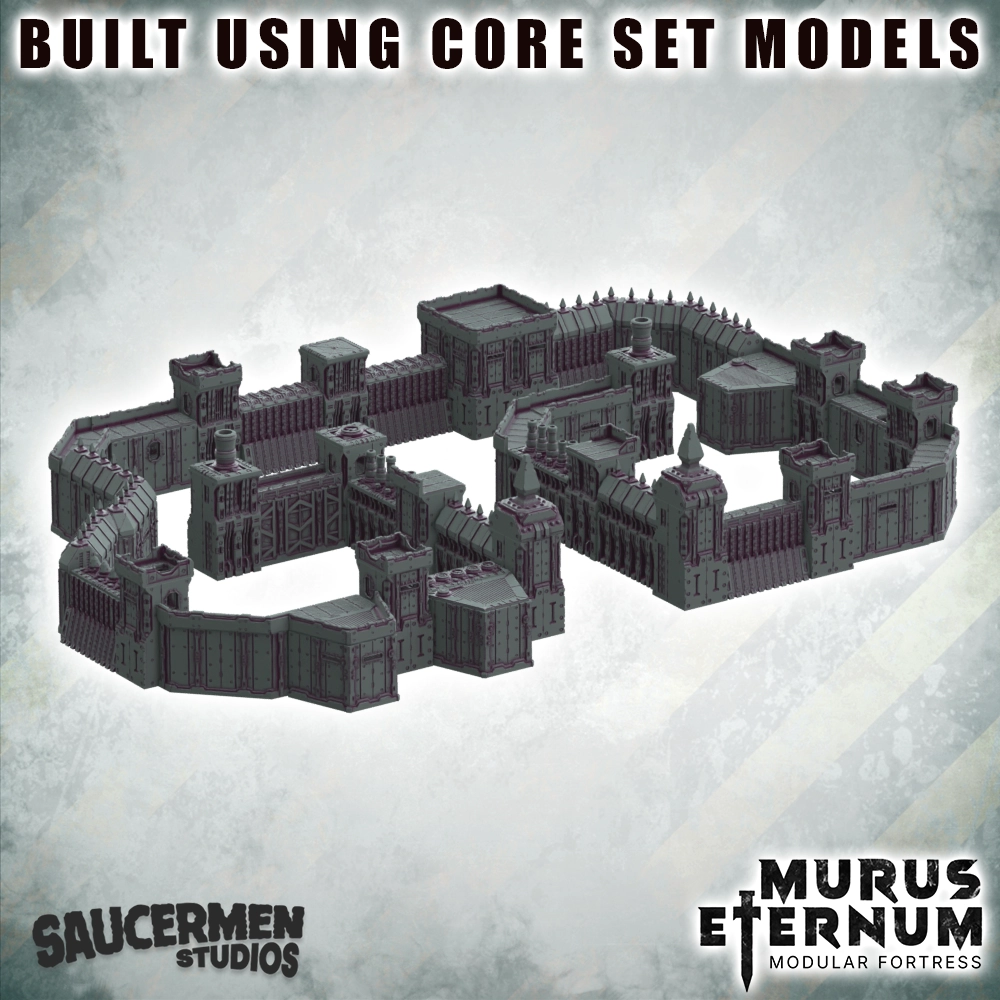 Murus Eternum Modular Fortress - Core Set STL BUNDLE 26 Core Set